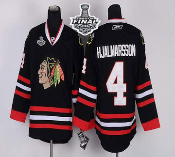 Nikals Hjalmarsson Chicago Blackhawks black jersey