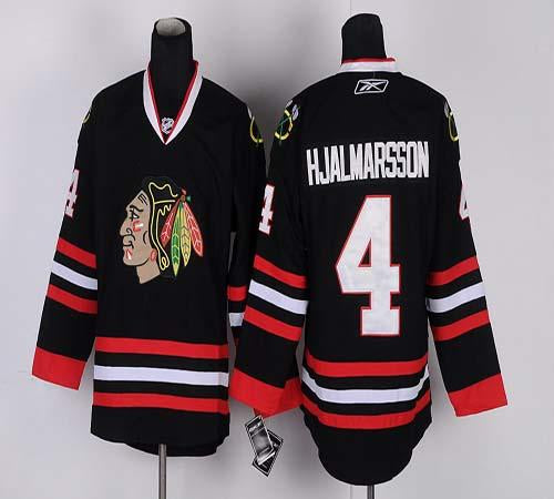 Nikals Hjalmarsson Chicago Blackhawks black jersey