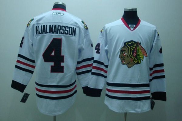 Nikals Hjalmarsson Chicago Blackhawks white jersey
