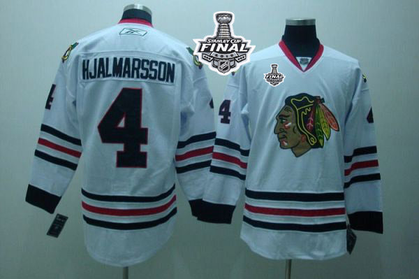 Nikals Hjalmarsson Chicago Blackhawks white jersey
