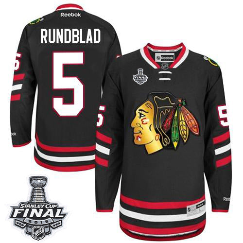 David Rundblad Chicago Blackhawks black Stadium Series jersey