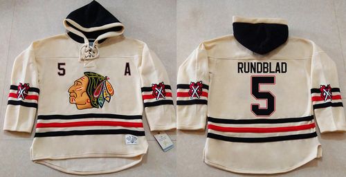 David Rundblad Chicago Blackhawks cream jersey