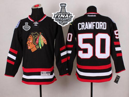 Corey Crawford Chicago Blackhawks black Stadium Series jersey