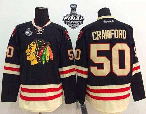 Corey Crawford Chicago Blackhawks black Winter Classic jersey
