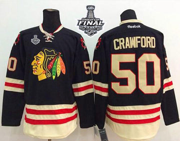 Corey Crawford Chicago Blackhawks black Winter Classic jersey