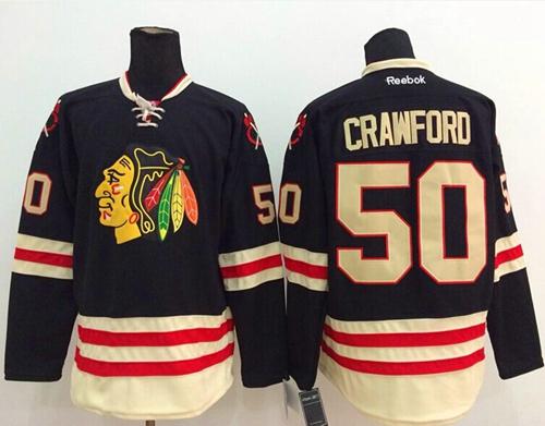 Corey Crawford Chicago Blackhawks black Winter Classic jersey