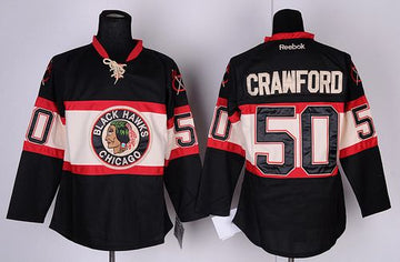 Corey Crawford Chicago Blackhawks black jersey