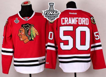 Corey Crawford Chicago Blackhawks red jersey