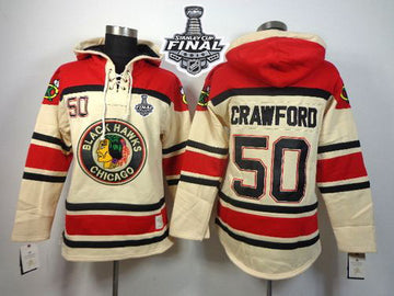Corey Crawford Chicago Blackhawks white jersey