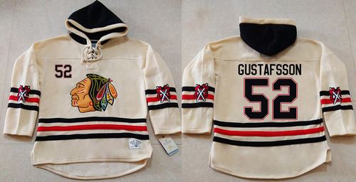Erik Gustafsson Chicago Blackhawks cream jersey