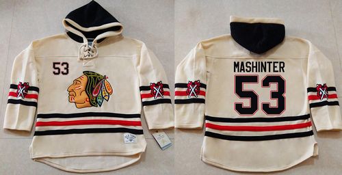 Brandon Mashinter Chicago Blackhawks cream jersey