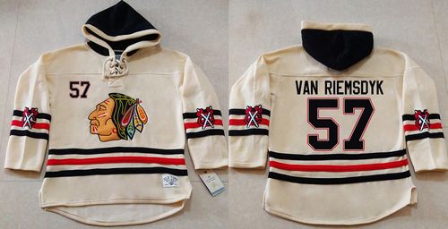Trevor Van Riemsdyk Chicago Blackhawks cream jersey
