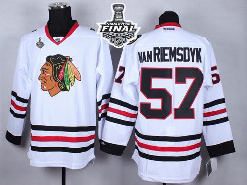 Trevor Van Riemsdyk Whte Chicago Blackhawks jersey