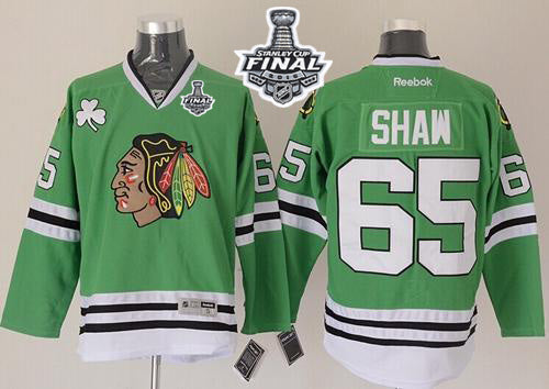 Andrew Shaw Chicago Blackhawks green jersey
