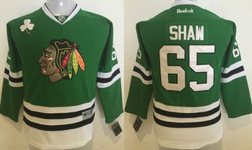 Andrew Shaw Chicago Blackhawks green jersey