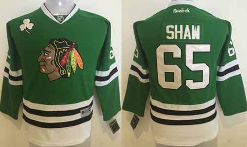 Andrew Shaw Chicago Blackhawks green jersey