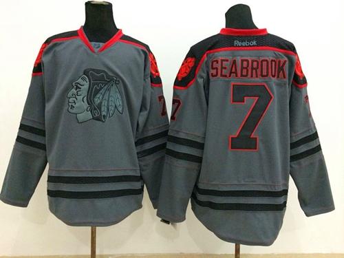 Brent Seabrook Chicago Blackhawks charcoal Fashion jersey