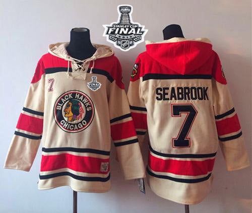 Brent Seabrook Chicago Blackhawks cream jersey