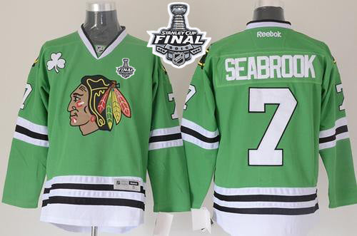 Brent Seabrook Chicago Blackhawks green jersey