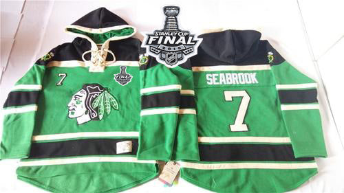 Brent Seabrook Chicago Blackhawks green jersey