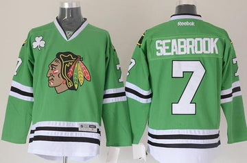 Brent Seabrook Chicago Blackhawks green jersey