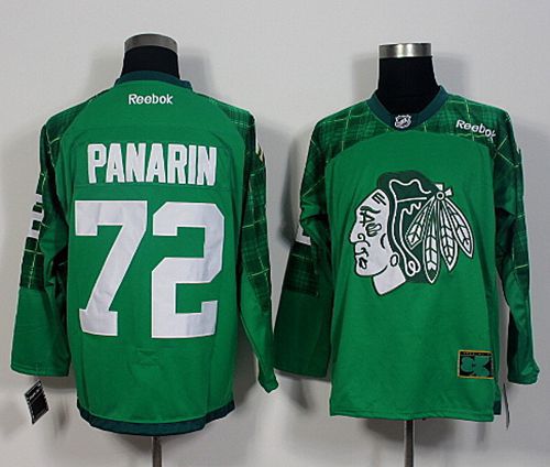 Artemi Panarin Chicago Blackhawks green jersey
