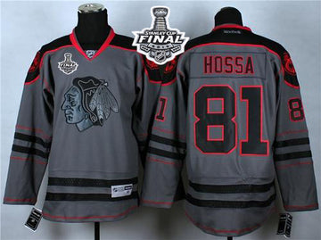 Marian Hossa Chicago Blackhawks charcoal Fashion jersey