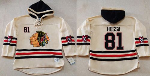 Marian Hossa Chicago Blackhawks cream jersey
