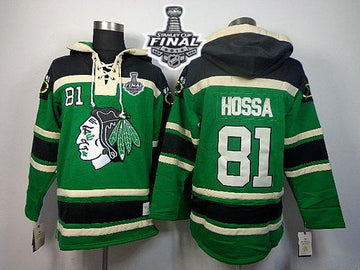 Marian Hossa Chicago Blackhawks green jersey