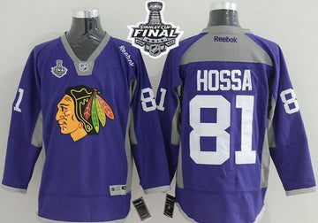 Marian Hossa Chicago Blackhawks purple jersey