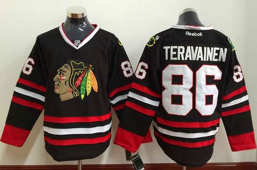 Teuvo Teravainen Chicago Blackhawks black jersey