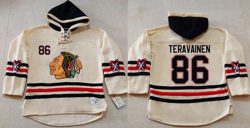Teuvo Teravainen Chicago Blackhawks cream jersey