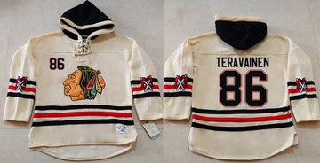 Teuvo Teravainen Chicago Blackhawks cream jersey