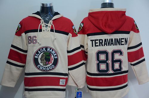 Teuvo Teravainen Chicago Blackhawks cream jersey