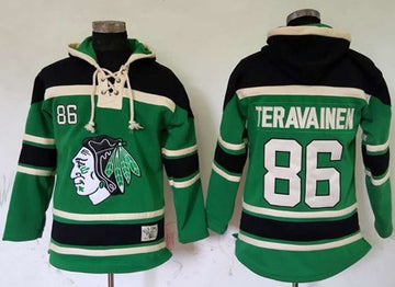 Teuvo Teravainen Chicago Blackhawks green jersey