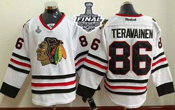 Teuvo Teravainen Chicago Blackhawks white jersey