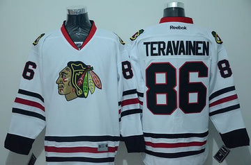 Teuvo Teravainen Chicago Blackhawks white jersey