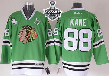 Patrick Kane Chicago Blackhawks green jersey