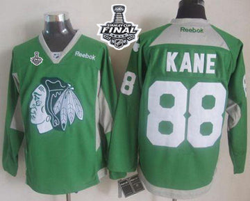 Patrick Kane Chicago Blackhawks green jersey