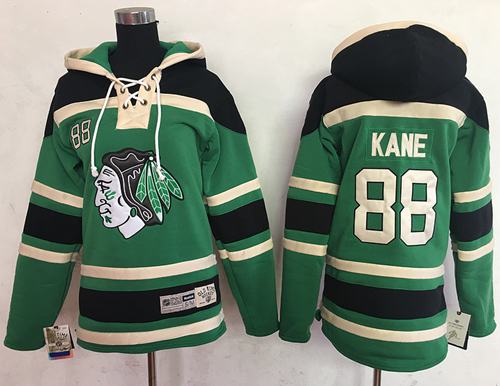 Patrick Kane Chicago Blackhawks green jersey