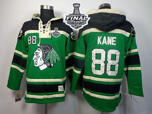 Patrick Kane Chicago Blackhawks green jersey
