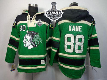Patrick Kane Chicago Blackhawks green jersey