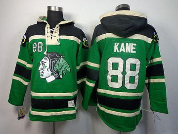 Patrick Kane Chicago Blackhawks green jersey