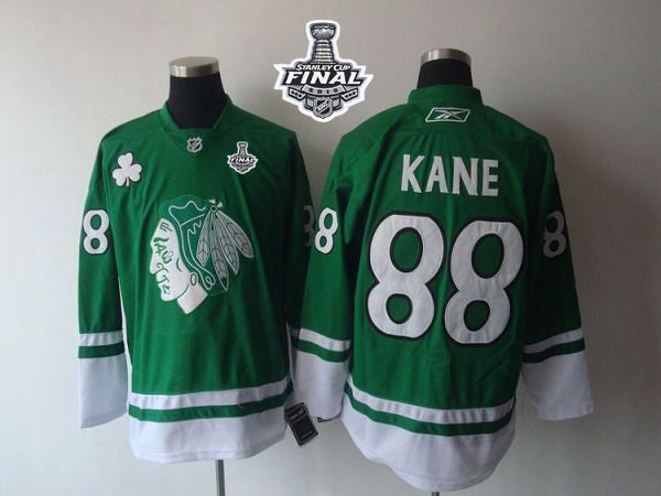 Patrick Kane Chicago Blackhawks green jersey