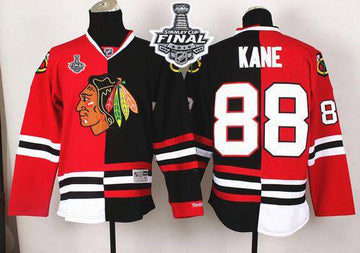 Patrick Kane Chicago Blackhawks red-black Split jersey