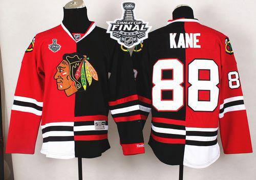 Patrick Kane Chicago Blackhawks red-black Split jersey