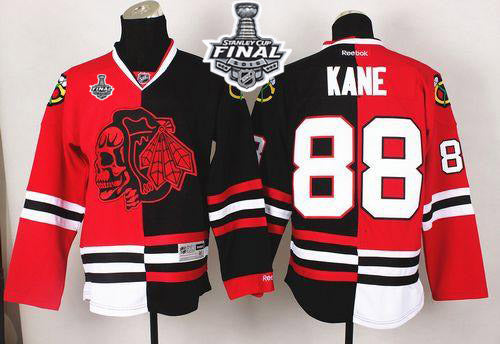 Patrick Kane Chicago Blackhawks red-black Split jersey