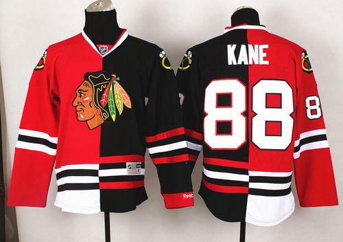 Patrick Kane Chicago Blackhawks red-black Split jersey