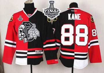 Patrick Kane Chicago Blackhawks red-black Split jersey
