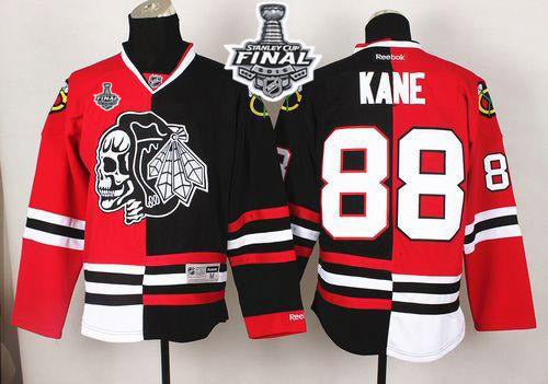 Patrick Kane Chicago Blackhawks red-black Split jersey